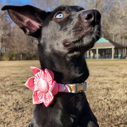 Pink Floral Mulberry Silk Kanzashi Flower