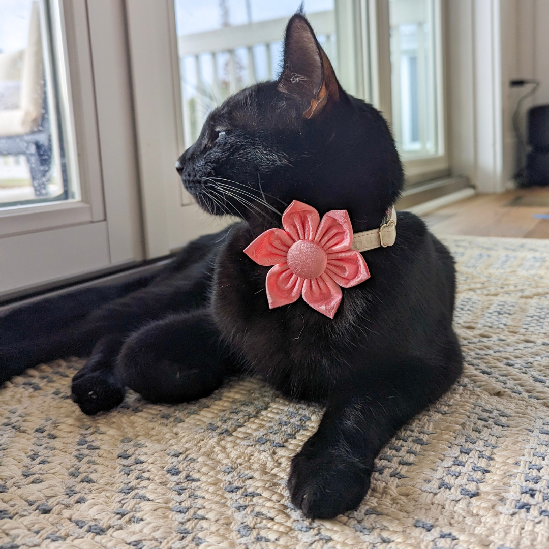 Pink Floral Mulberry Silk Kanzashi Flower