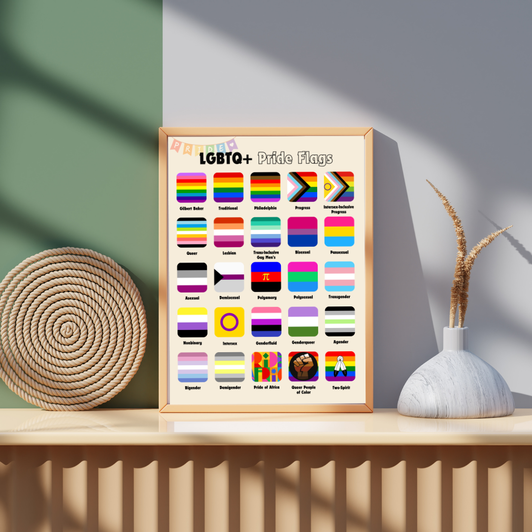 LGBTQ+ Pride Flags - Printable & Digital Download