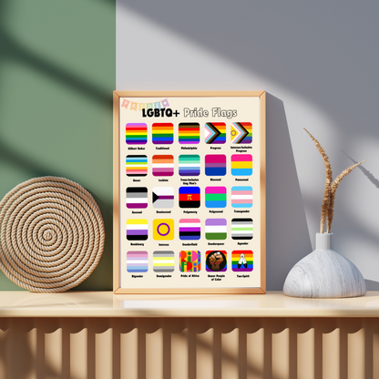 LGBTQ+ Pride Flags - Printable & Digital Download