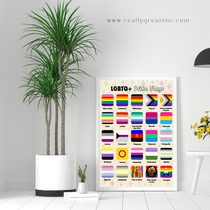 LGBTQ+ Pride Flags - Printable & Digital Download