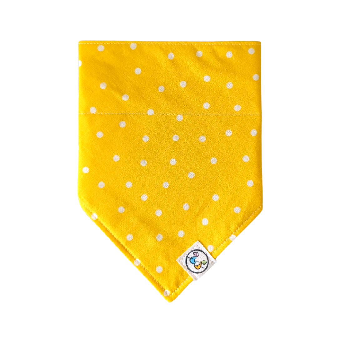 Vibrant Yellow polka dot design, adding a pop of color and style to your pet's ensemble.