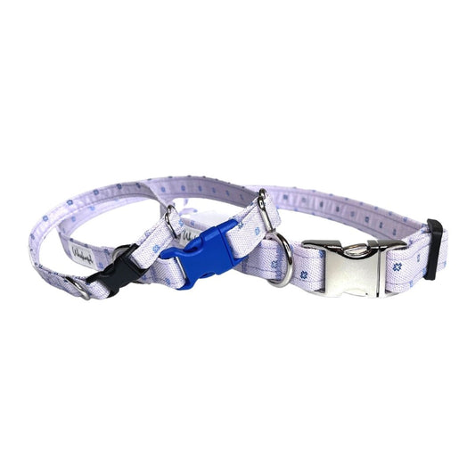 Lilac and Blue Flowers Collar