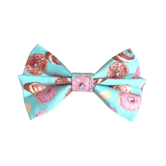 Organic Egyptian Cotton Blue & Pink Donuts and Cupcakes Bow Tie