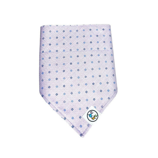 Lilac and Blue Flowers Bandana