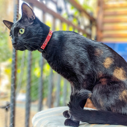 Red and Golden Yellow Floral Collar